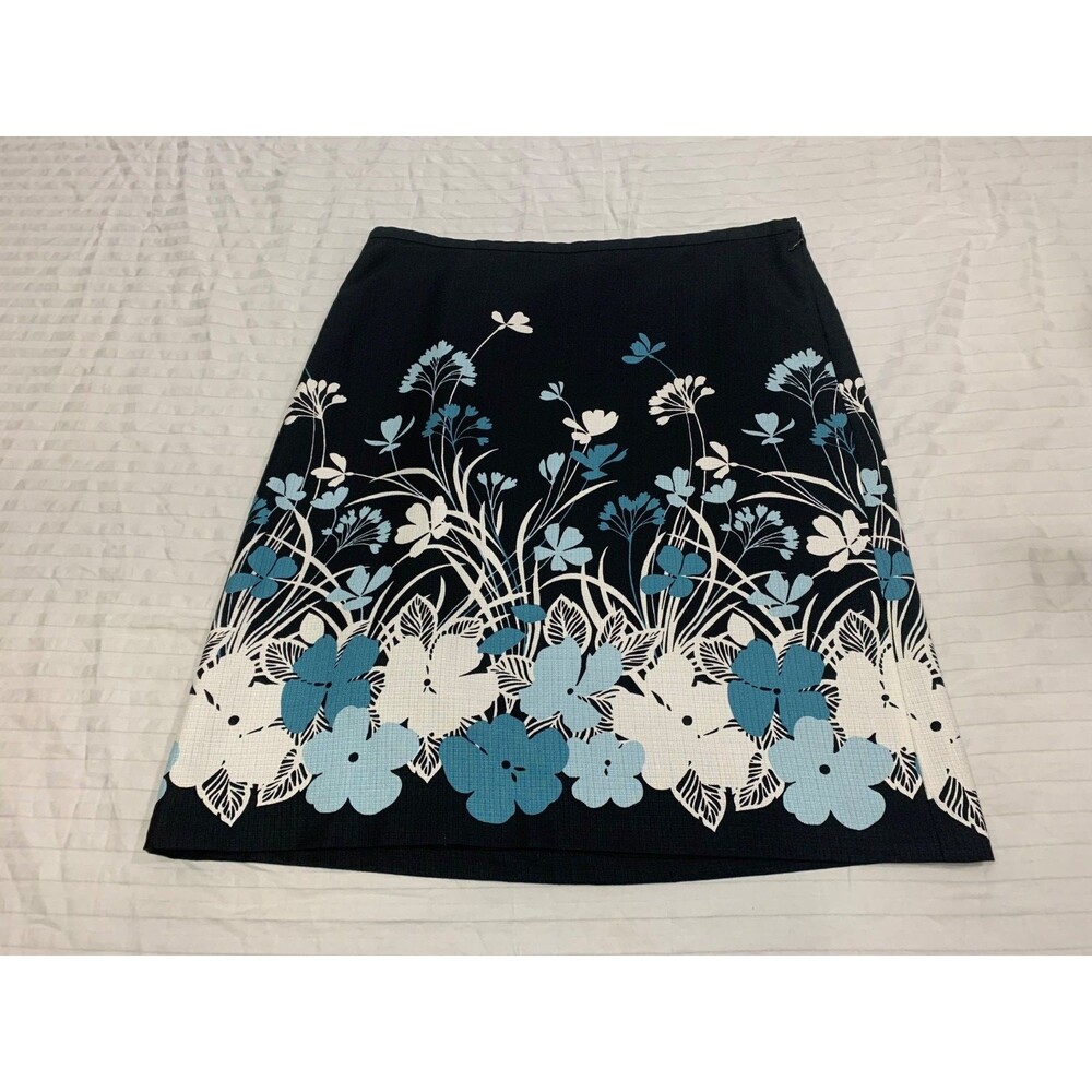 ANN TAYLOR LOFT WOMENS SILK SKIRT SIZE 8